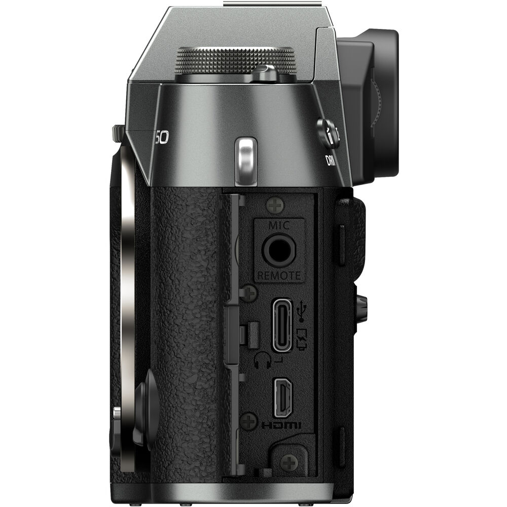 FUJIFILM X-T50 Mirrorless Camera with XC 15-45mm f/3.5-5.6 Lens (Charcoal Silver)
