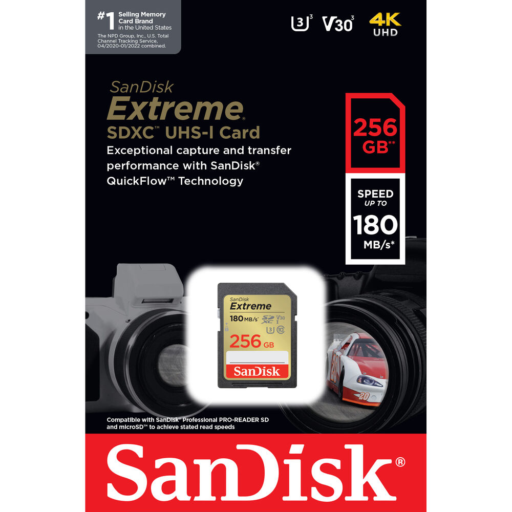 SanDisk 256GB Extreme 180MB/s