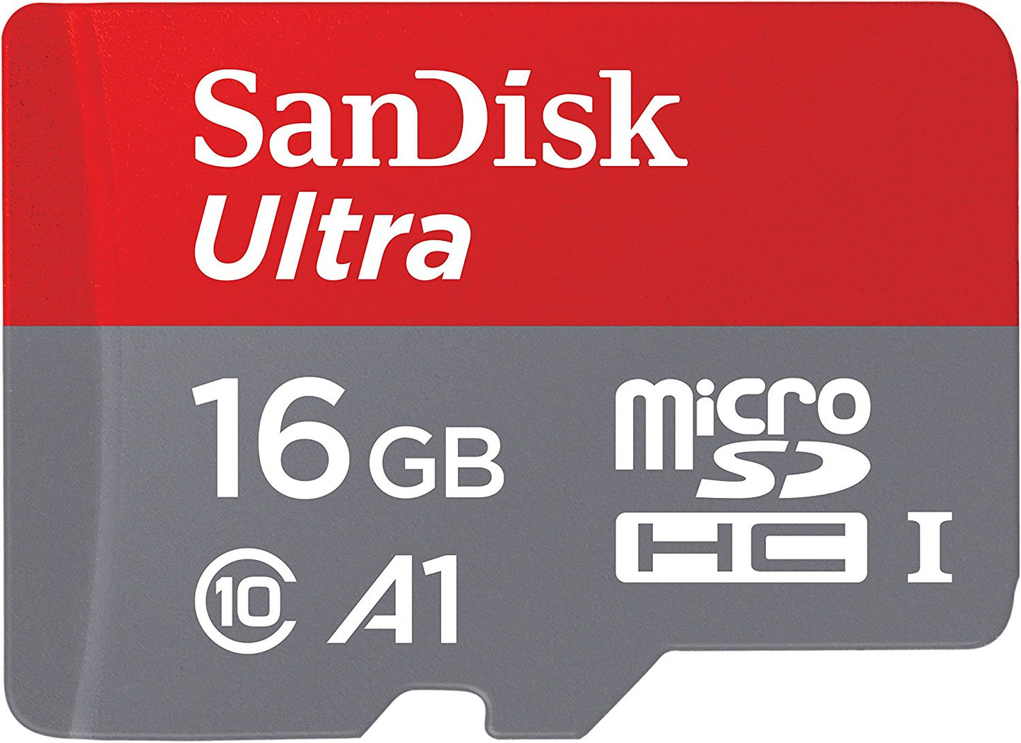 Sandisk Ultra 16GB Micro SDHC UHS-I Card with Adapter - 98MB/s U1 A1 - SDSQUAR-016G-GN6MA