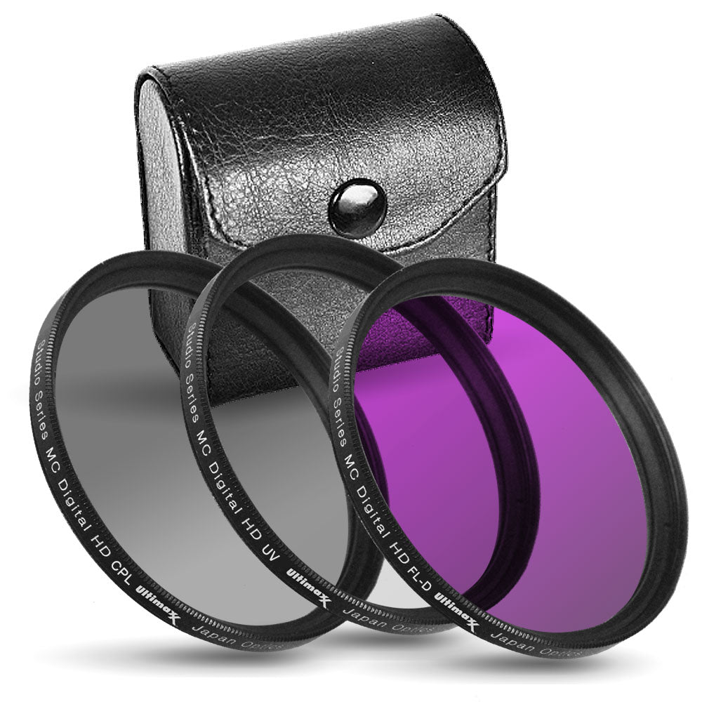 ULTIMAXX Multi Coated HD 3 Pc. Digital Filter Set 77mm (UV-CPL-FLD)
