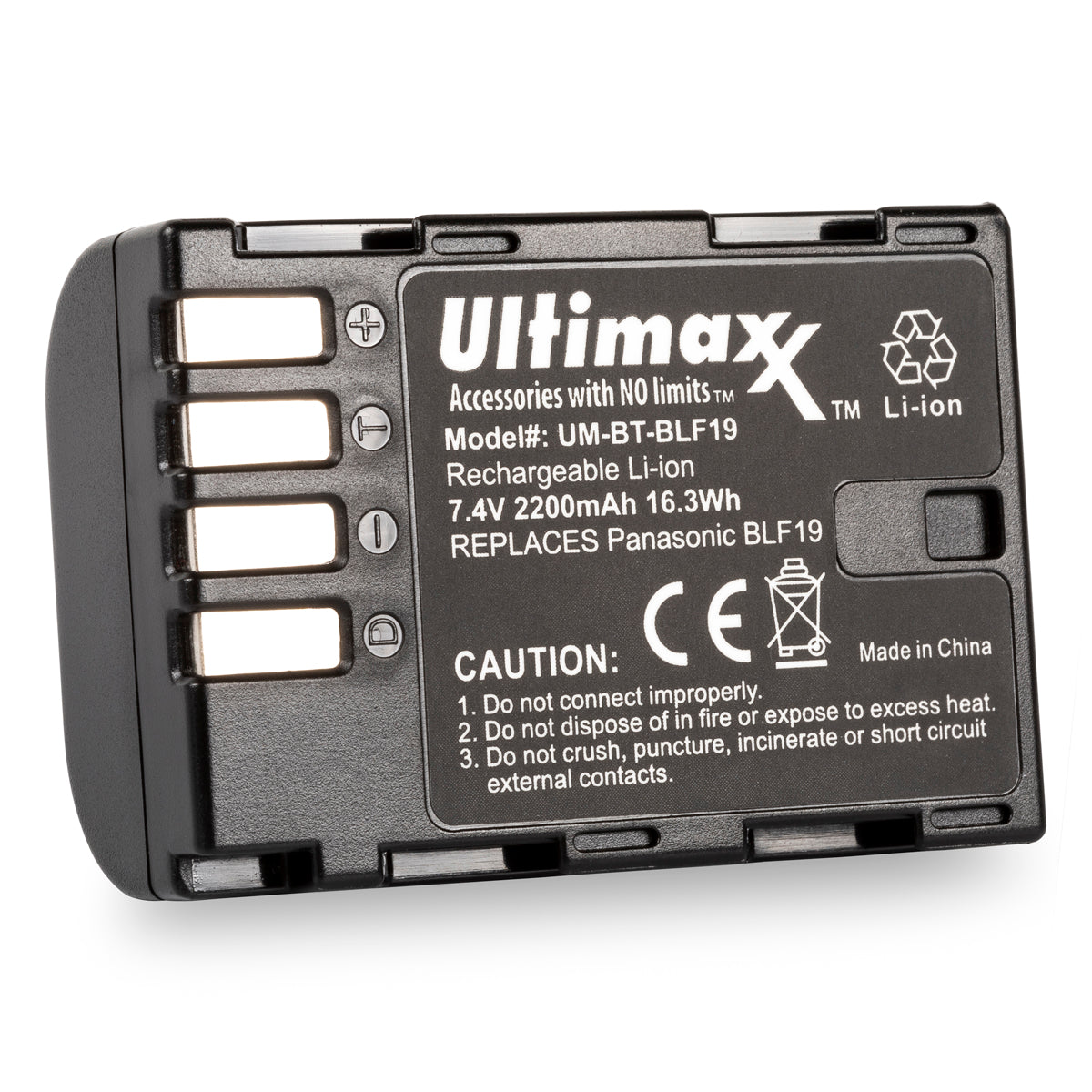 ULTIMAXX Replacement Battery for Panasonic DMW-BLF19 2200mAh