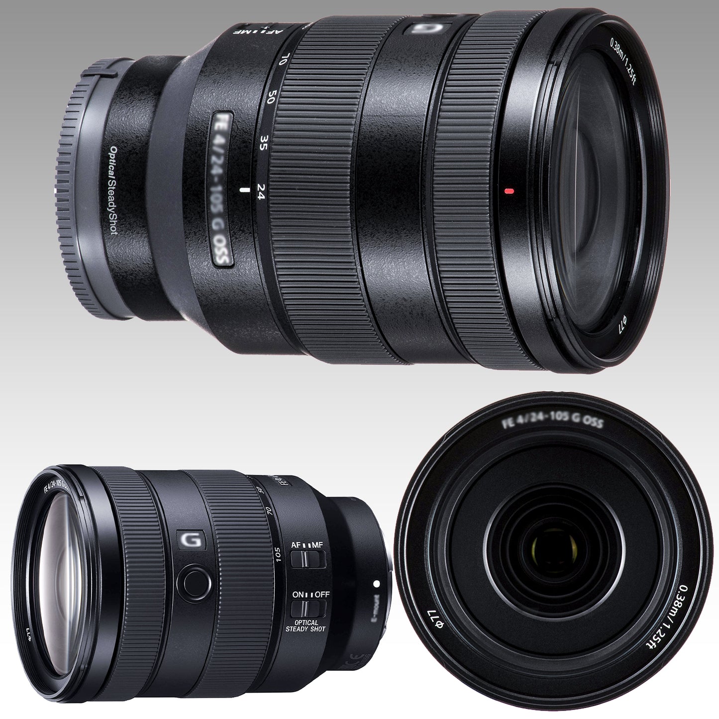 Ultimaxx Essential Sony FE 24-105mm f/4 G OSS Lens Bundle - Includes: 0.43x Wide-Angle Lens Attachment with Detachable Macro, Protective UV Filter & More (13pc Bundle)