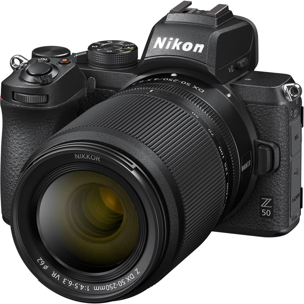 Nikon Z50 Mirrorless Digital Camera with NIKKOR Z DX 16-50mm f/3.5-6.3 VR and NIKKOR Z DX 50-250mm f/4.5-6.3 VR Lenses