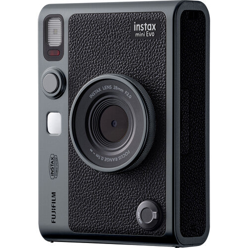 FUJIFILM INSTAX MINI EVO Hybrid Instant Camera (Dark Silver) - Limited Edition Bundle