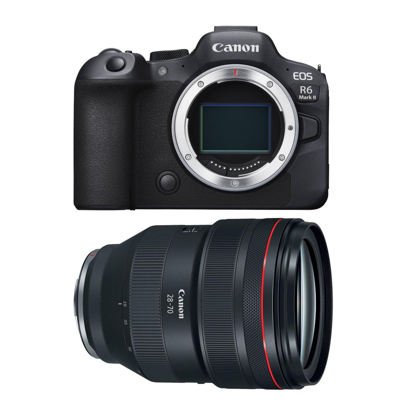 Canon EOS R6 II Mirrorless Camera W/RF28-70/2L (2 Items) (Renewed)