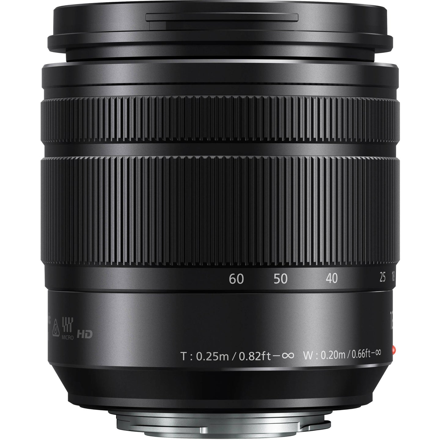 Panasonic Lumix G Vario H-FS12060 12-60mm f/3.5-5.6 ASPH. Power O.I.S. Lens + 58mm 3 Piece Filter Kit + Professional 160 LED Video Light Studio Series + Fibercloth Bundle
