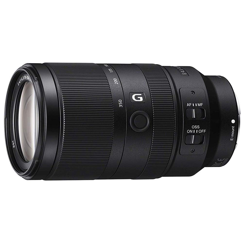 Sony E 70-350mm F4.5-6.3 G OSS Super-Telephoto Lens Bundle with Lexar Professional SDHC/SDXC 1667x UHS-II 128GB Memory Card