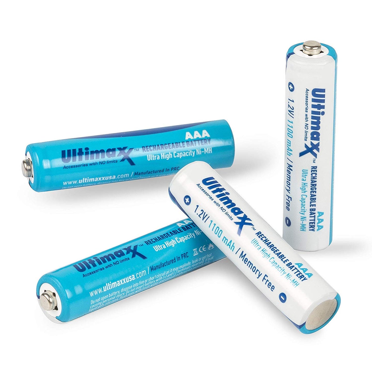 Ultimaxx Charger with Batteries ? 8 Port Battery Charger with 1x AA Batteries 3150mAh and 1x AAA Batteries 1100mAh Memory Free- Rechargeable, Ni-MH, Durable & Long-Lasting Batteries