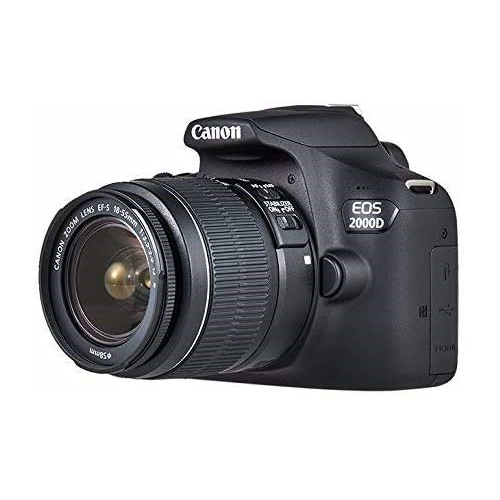 Canon EOS 2000D (T7) EF-S 18-55mm IS II Kit with Canon EF 50mm f/1.8 STM Lens and Basic Lens Accessory Bundle - Includes: 500mm Telephoto Preset Lens, Professional EF T-Mount and MUCH MORE