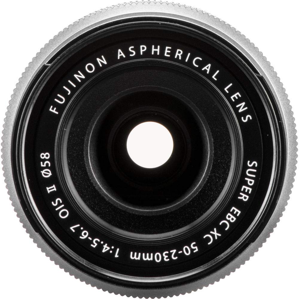 FUJIFILM XC 50-230mm f/4.5-6.7 OIS II Lens (Silver) with 17PC Accessory Bundle ? Includes: 3PC Multi Coated HD Filter Set (UV, CPL, FLD) + 4PC Close-Up Macro Lens Set + More