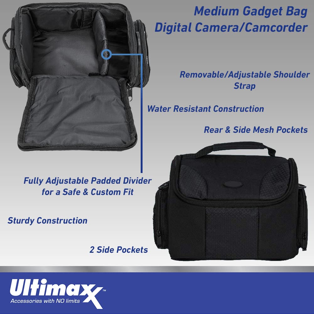 Ultimaxx Starter Accessory Bundle + Panasonic Lumix GH6 Mirrorless Camera (Body Only) + SanDisk 64GB Extreme Memory Card, Spare Battery (2800 mAh) & More (18pc Bundle)
