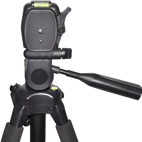 Professional PRO 70 Tripod 3-Way Panhead Tilt Motion with Two Built in Bubble Leveling with Deluxe Carrying Case for Canon Digital SLR Cameras