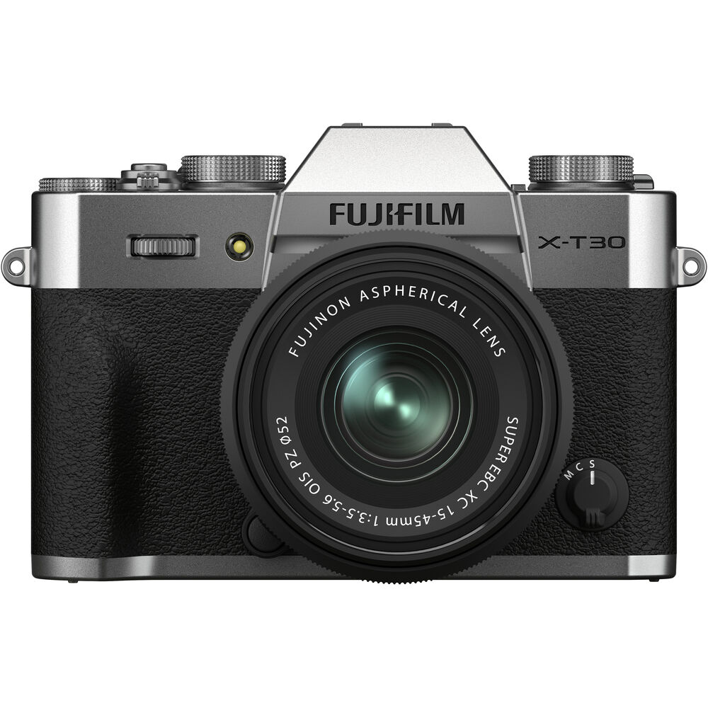 FUJIFILM X-T30 II Mirrorless Camera with XC 15-45mm OIS PZ Lens (Silver) OPEN BOX