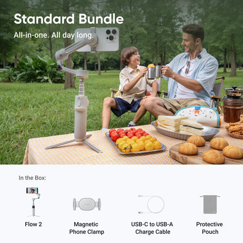 Insta360 Flow 2 Standard Bundle (Summit White)