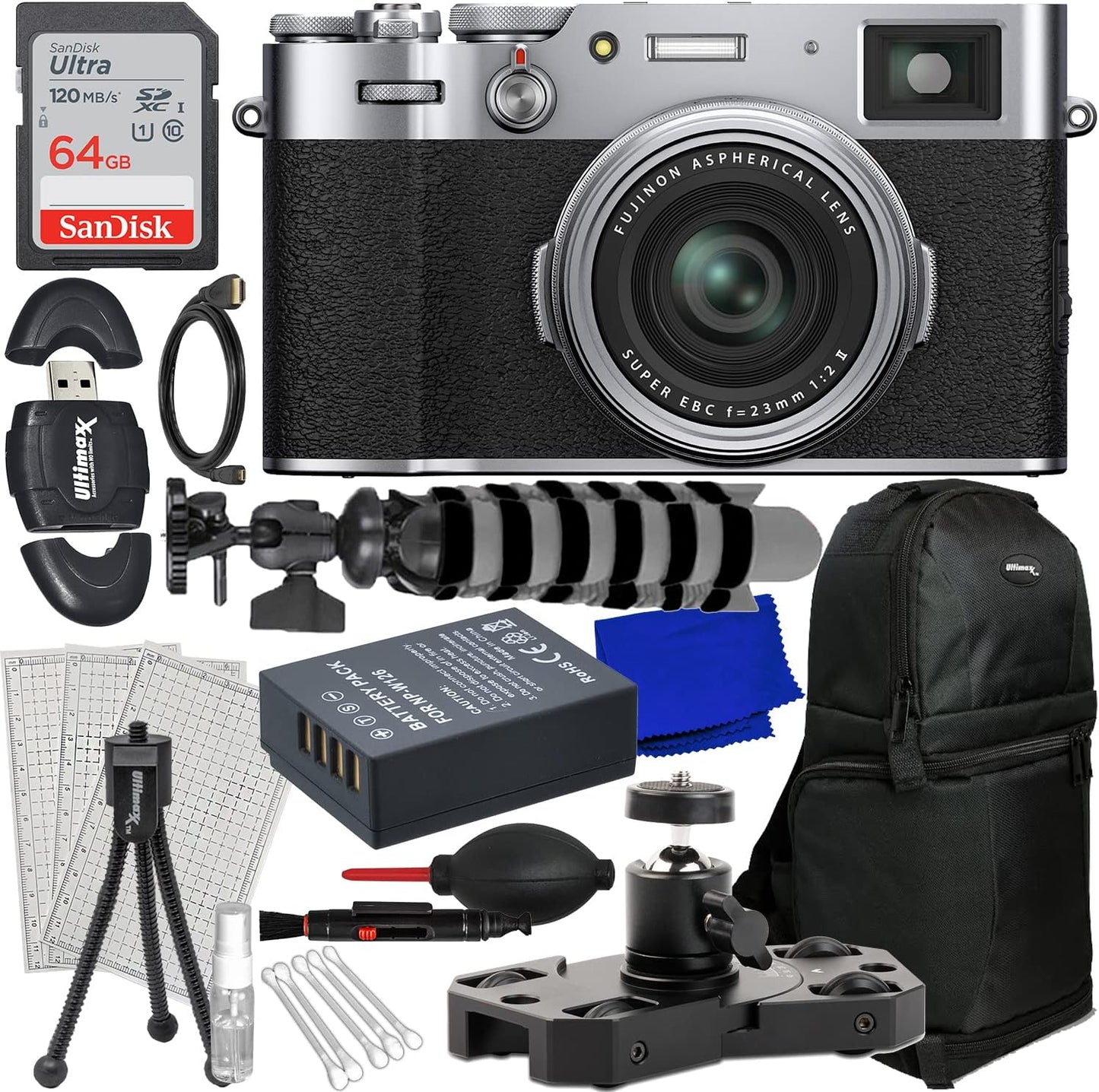 FUJIFILM X100VI Digital Camera (Silver) Bundle 1