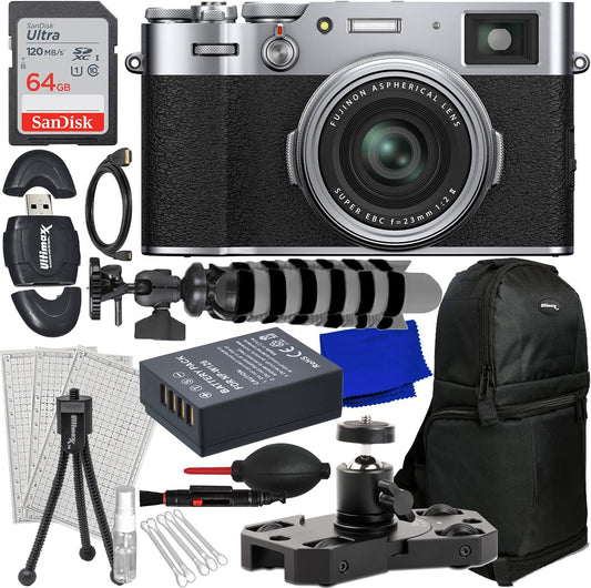 FUJIFILM X100VI Digital Camera (Silver) Bundle 1