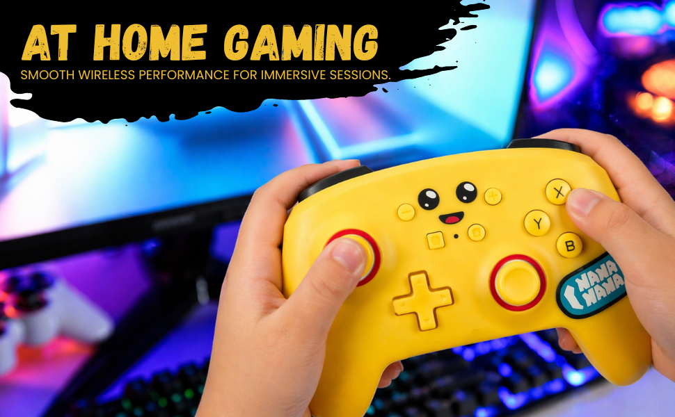 PowerA Enhanced Wireless Controller for Nintendo Switch/Switch 2 / Switch Lite/OLED Model - Peely - Gamepad, game controller, Officially Licensed