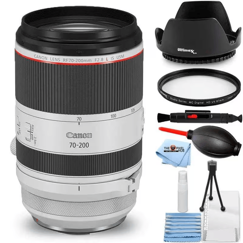 Canon RF 70-200mm f/2.8L IS USM Lens - Essential UV Filter Bundle