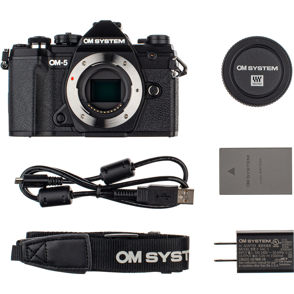 OM SYSTEM OM-5 Mirrorless Camera with 12-45mm f/4 PRO Lens (Black)
