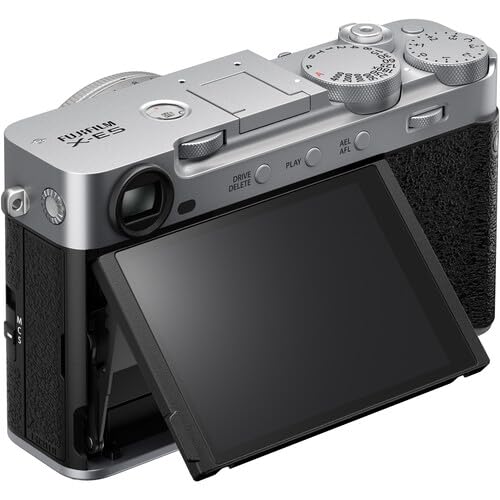 FUJIFILM X-E5 Mirrorless Camera with XF 23mm f/2.8 Lens Bundle, Includes: ProGrade Digital 128GB UHS-II SDXC Memory Card, Spare Battery and More (6 Items) (Silver)