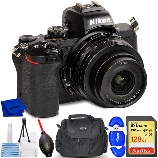 Nikon Z 50 Mirrorless Digital Camera with 16-50mm Lens Bundle 1