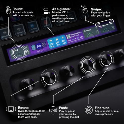 Elgato Stream Deck + XL Control Platform, Dials, Touch Strip