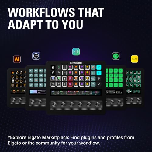 Elgato Stream Deck + XL Control Platform, Dials, Touch Strip