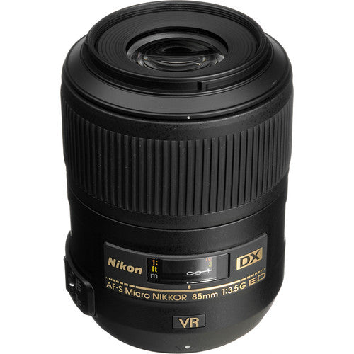 Nikon 85mm f/3.5G AF-S DX ED VR Micro Nikkor Lens for Nikon Digital SLR Cameras