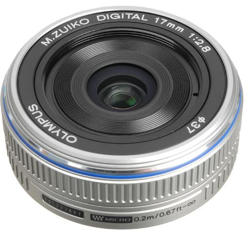 Olympus M.Zuiko Digital 17mm f/2.8 Lens for Micro Four Thirds Format Cameras - (SILVER)