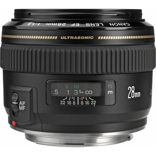 Canon Wide Angle EF 28mm f/1.8 USM Autofocus Lens