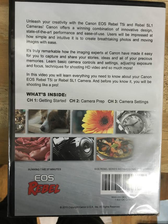 Canon DVD EOS Rebel Digital Cameras Instructional Video