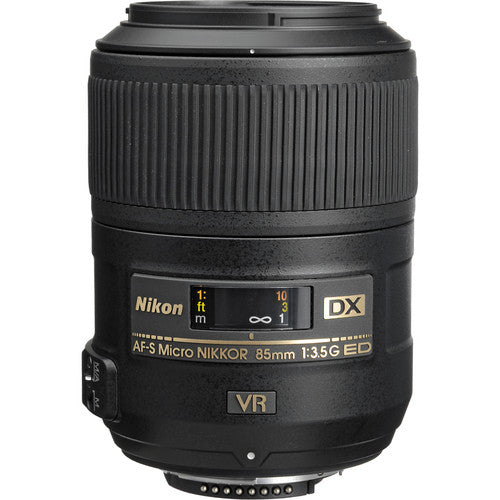 Nikon 85mm f/3.5G AF-S DX ED VR Micro Nikkor Lens for Nikon Digital SLR Cameras