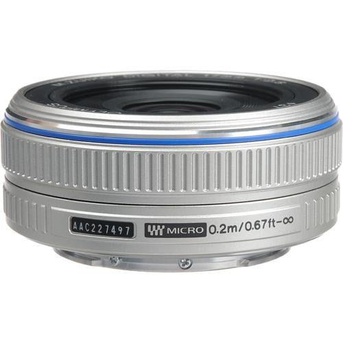 Olympus M.Zuiko Digital 17mm f/2.8 Lens for Micro Four Thirds Format Cameras - (SILVER)