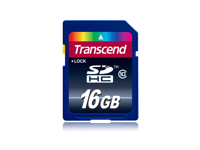 Transcend Flash memory card - 16 GB SDHC - Class 10