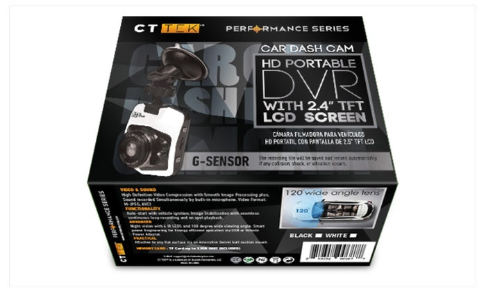 Car Dash Cam HD Portable DVR - 2.4 inch TFT LCD Screen