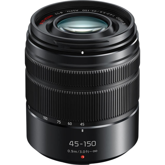 Panasonic Vario 45-150mm f/4-5.6 ASPH Lens - Black - White Box