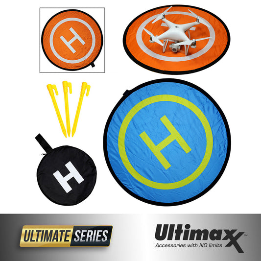 ULTIMAXX Reversible Protective Landing Pad  80cm/32 inches with Stake and Carry Case