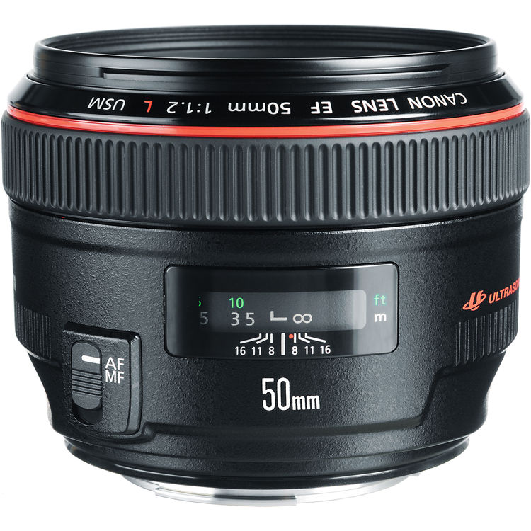 Canon EF 50mm f/1.2L USM Autofocus Lens
