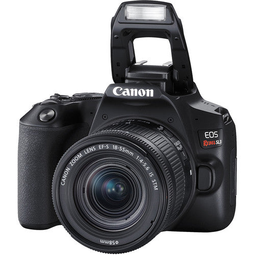Canon EOS Rebel SL3 DSLR Camera w/ EF-S 18-55mm f/4-5.6 IS STM Lens (Black)