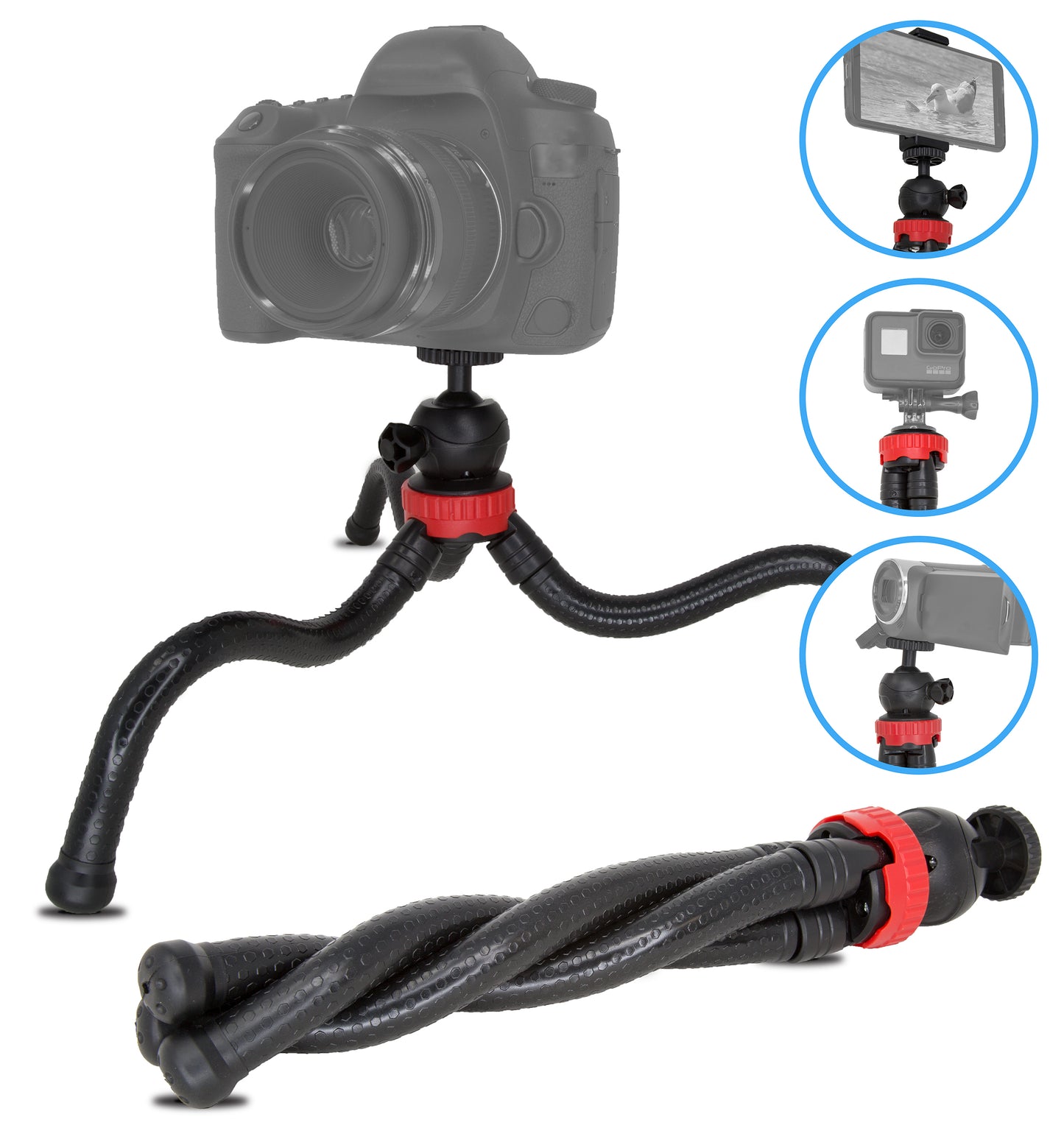 ULTIMAXX 12 FLEXIBLE TRIPOD WITH PHONE HOLDER