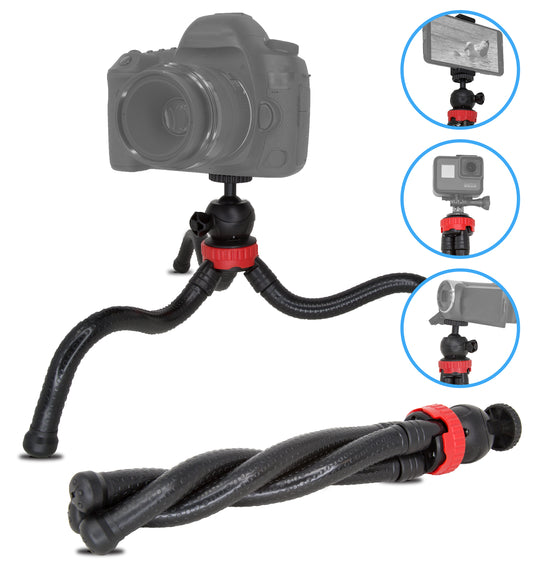 ULTIMAXX 12 FLEXIBLE TRIPOD WITH PHONE HOLDER
