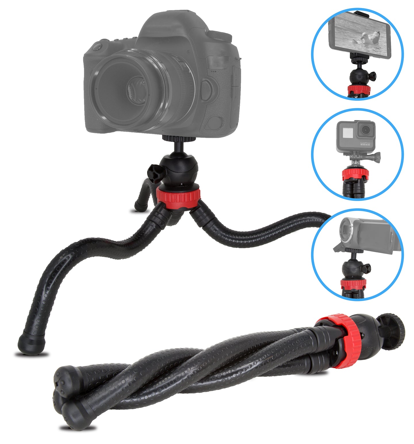 ULTIMAXX 12 FLEXIBLE TRIPOD WITH PHONE HOLDER