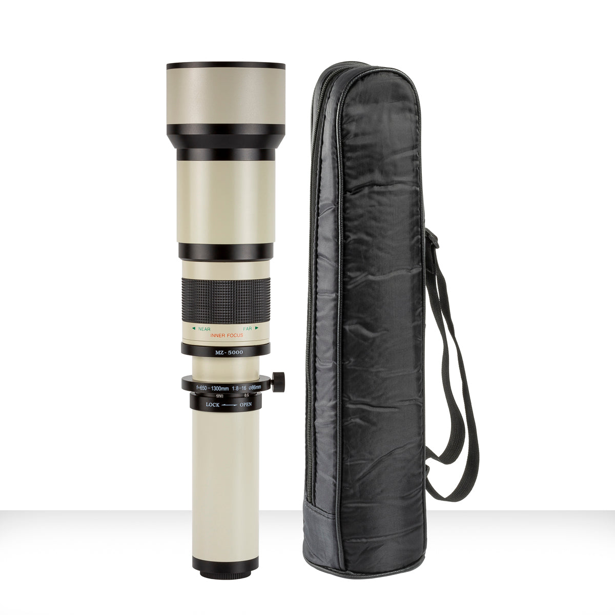 ULTIMAXX 650-1300mm Manual Zoom Lens - White