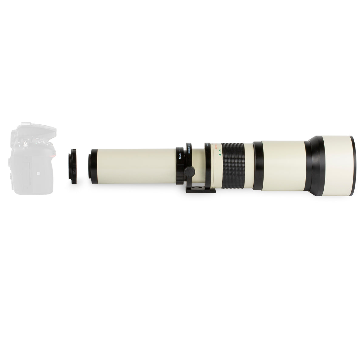 ULTIMAXX 650-1300mm Manual Zoom Lens - White