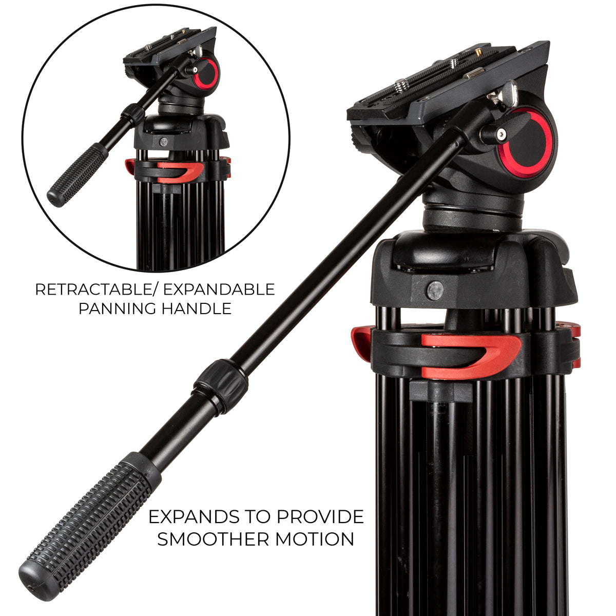 ULTIMAXX 72 Professional Deluxe Video Tripod
