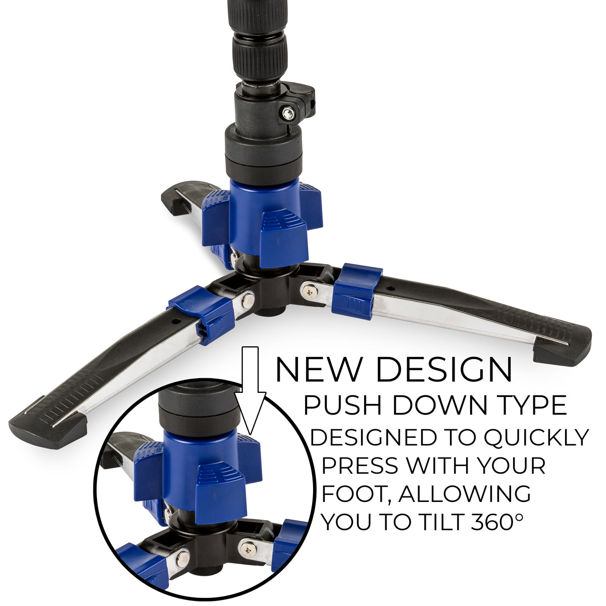 ULTIMAXX 62 Deluxe Heavy Duty Monopod w/ Step ON/OFF Base Stand