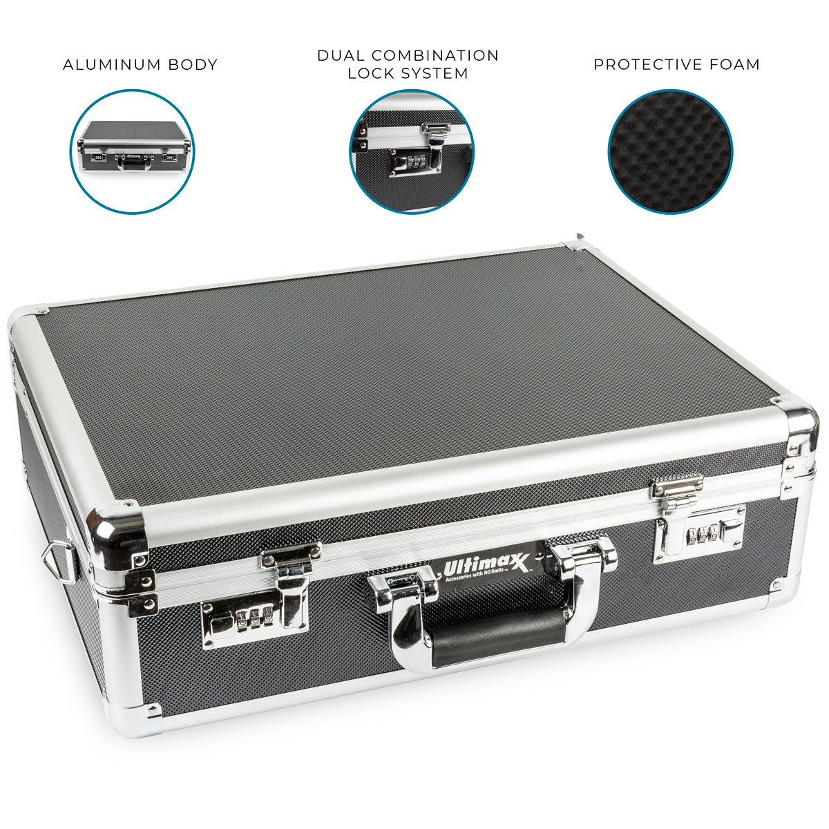 ULTIMAXX Hard Aluminum Case with Combo Lock