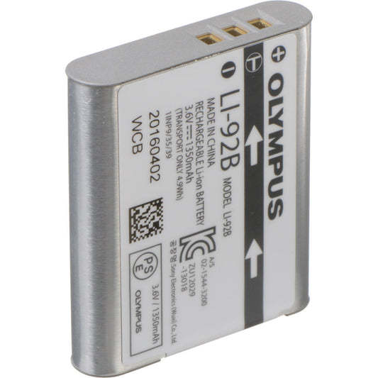 Olympus LI-92B Rechargeable Lithium-Ion Battery (3.6V, 1350mAh)