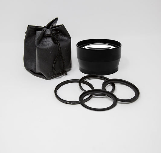 ULTIMAXX 2.2x Telephoto Lens - 72mm with 62mm to 72mm, 67mm to 72mm, 77mm to 72mm, 82mm to 72mm adapter rings