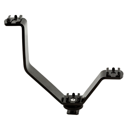 ULTIMAXX V Shaped Flash Bracket with 3 Cold Shoes